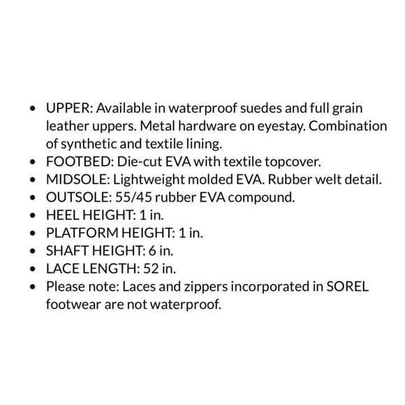 Sorel Hi-Line Lace Boots - Picture 11 of 11